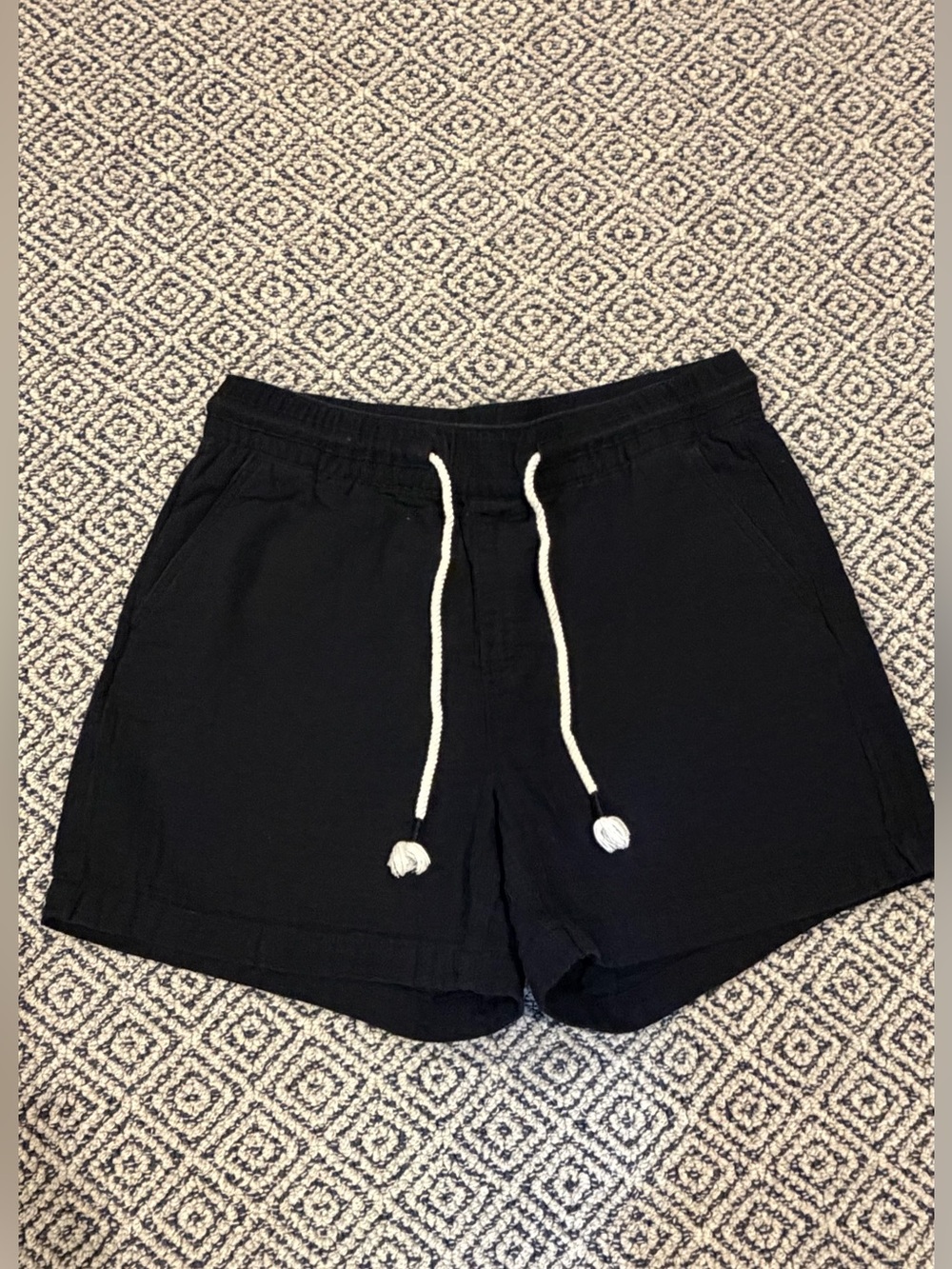 Old Navy Black Linen Shorts